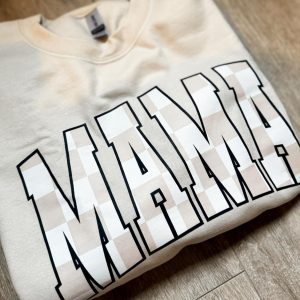 Mama Checkered Crewneck