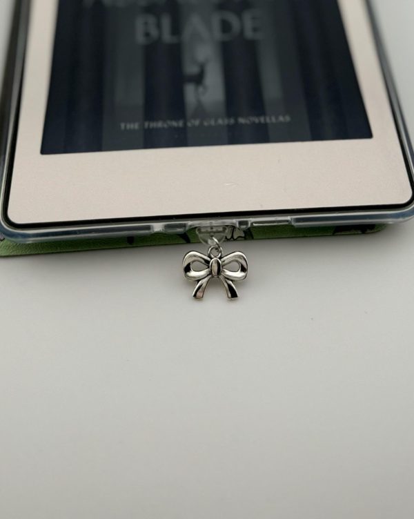 Trendy Bow Silver Kindle Charms